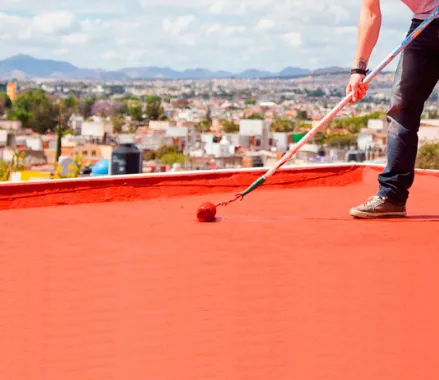 impermeabilización de terraza con clorocaucho en Ólvega, Soria
