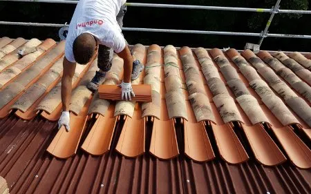 impermeabilizacion con onduline bajo teja en almenar de soria