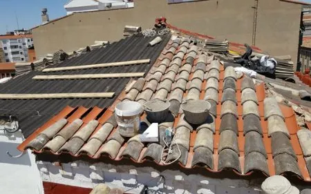 rehabilitacion de tejados antiguos en olvega, soria